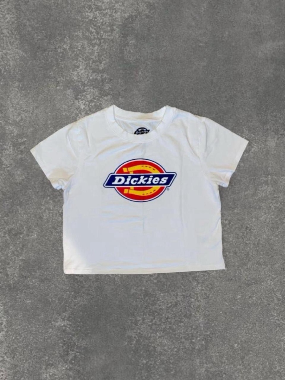 Y2K Dickies White woman’s Crop Tee
